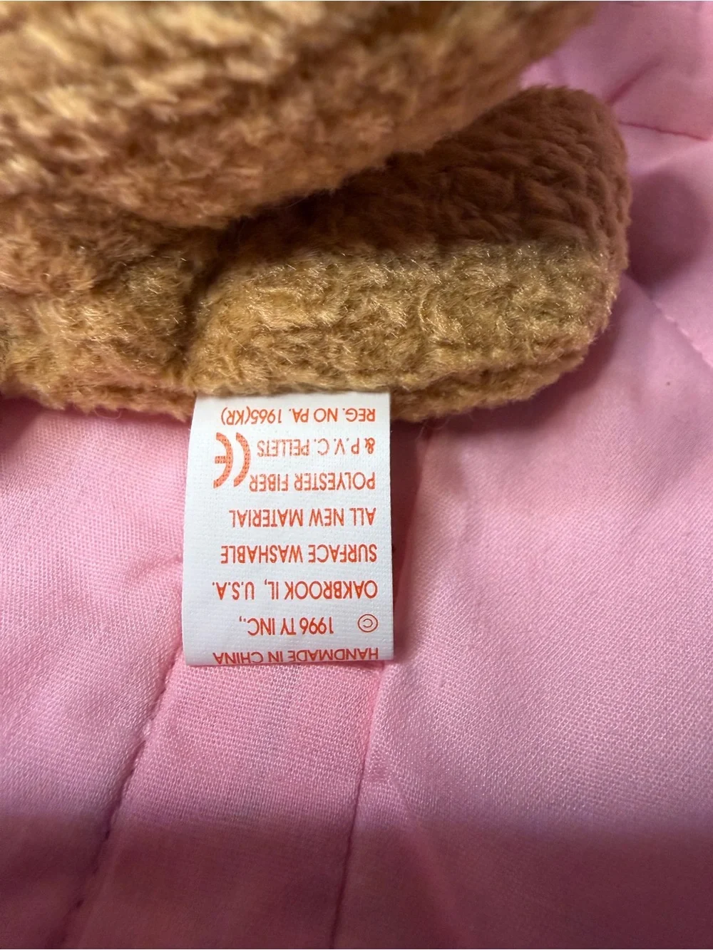 Vintage 1996 Retired Beanie Baby Tuffy Terrier with Tags Dog Stuffed Toy